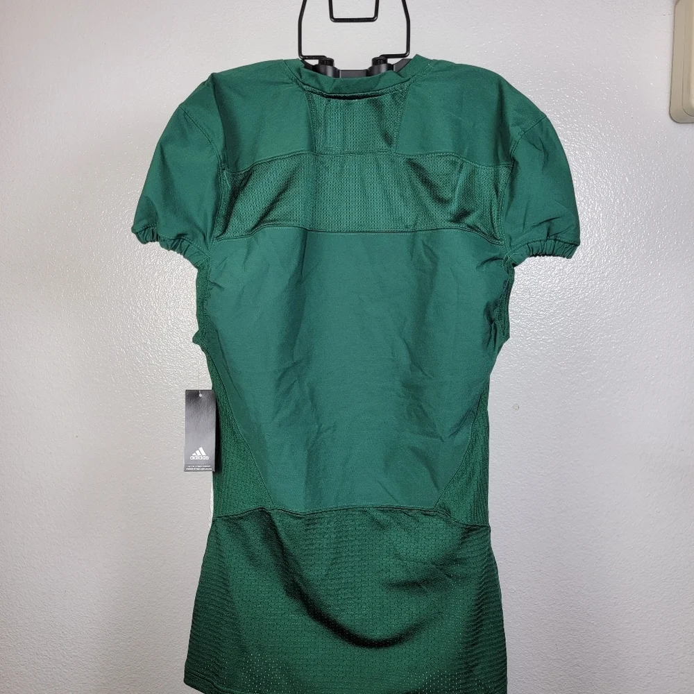 Adidas Green‎ Athletic Football Player Jersey